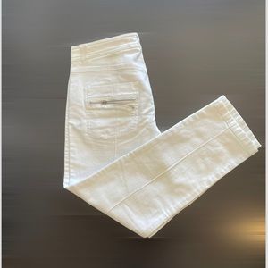 Laurel white cropped jeans + gift 🎁